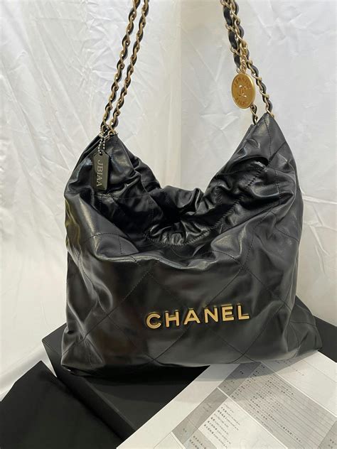 chanel trash bag|chanel 22 bag size comparison.